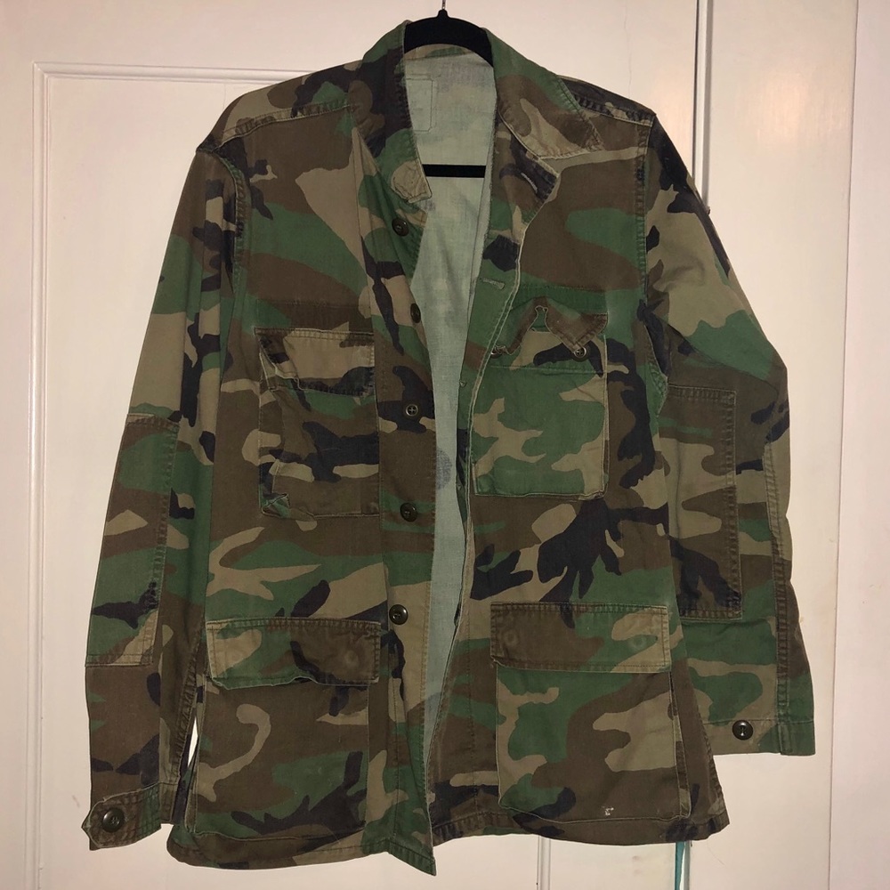 American apparel camo army jacket